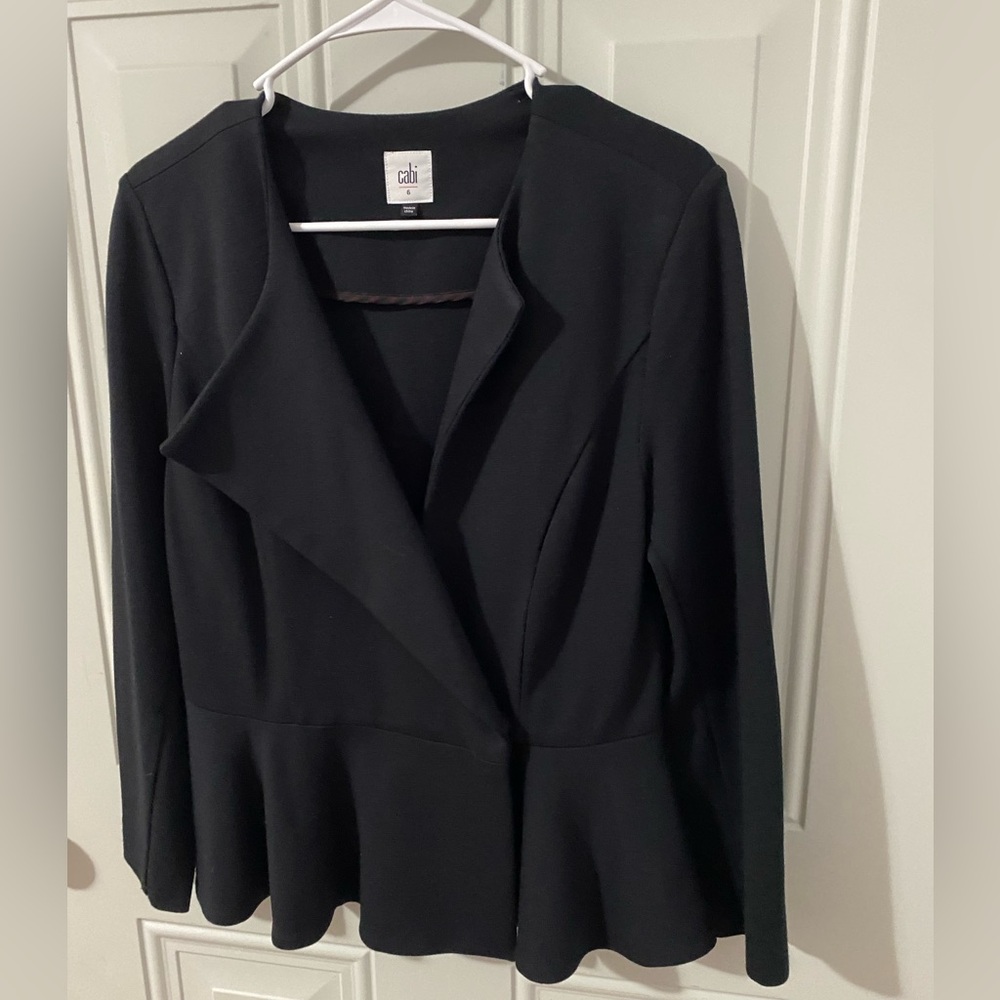 Cabi size 6 black blazer 3/4 sleeve - Picture 1 of 9